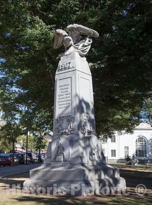 Photo - in a Downtown Burlington, Vermont, Park, a Memorial to Union Soldiers who Died in The U.S. Civil War of The 1860s- Fine Art Photo Reporduction