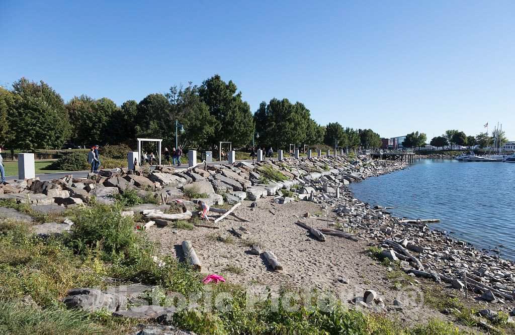 Photo - Pedestrian and Bicycle Path Along Lake Champlain in Downtown Burlington, Vermont- Fine Art Photo Reporduction
