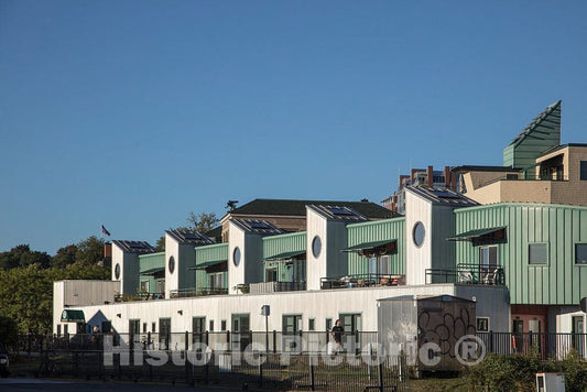 Photo - Apartments Along Lake Champlain in Burlington, Vermont- Fine Art Photo Reporduction