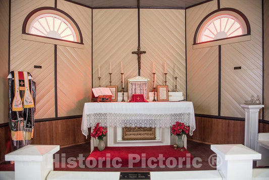 Photo - Sanctuary of The Old St. Joseph's Catholic Church, Now a Museum informally Called The Church of The Yellow Fever Martyrs, in Holly Springs, Mississippi