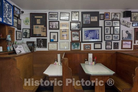Photo- Booths at Johnnie's Drive-in Restaurant, Now a Tourist Attraction in Tupelo, Mississippi 2 Fine Art Photo Reproduction