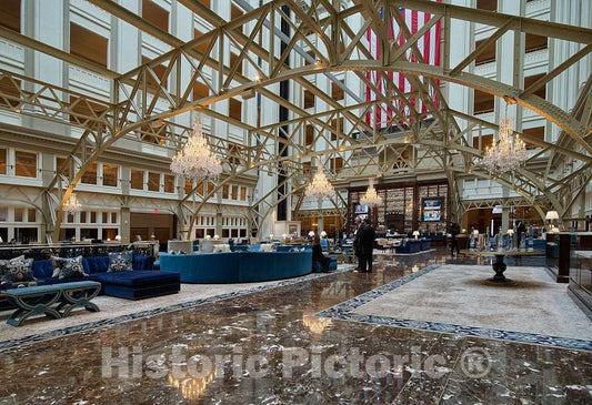 Photo- Atrium. The Old Post Office and Clock Tower, Washington, D.C. 7 Fine Art Photo Reproduction
