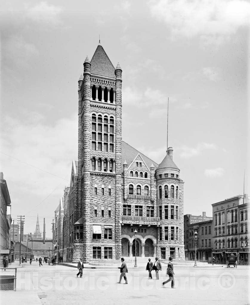 Historic Black & White Photo - Syracuse, New York - Syracuse City Hall, c1904 -
