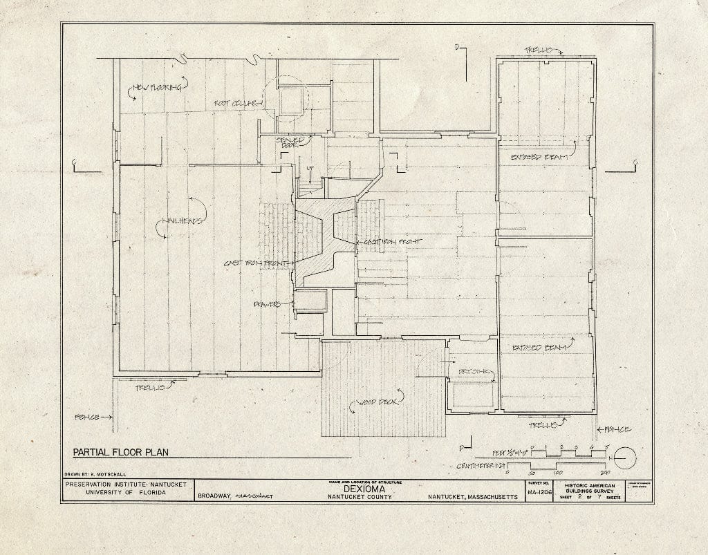 Blueprint HABS Mass,10-NANT,93- (Sheet 2 of 7) - Dexioma, Broadway, Siasconset, Nantucket, Nantucket County, MA