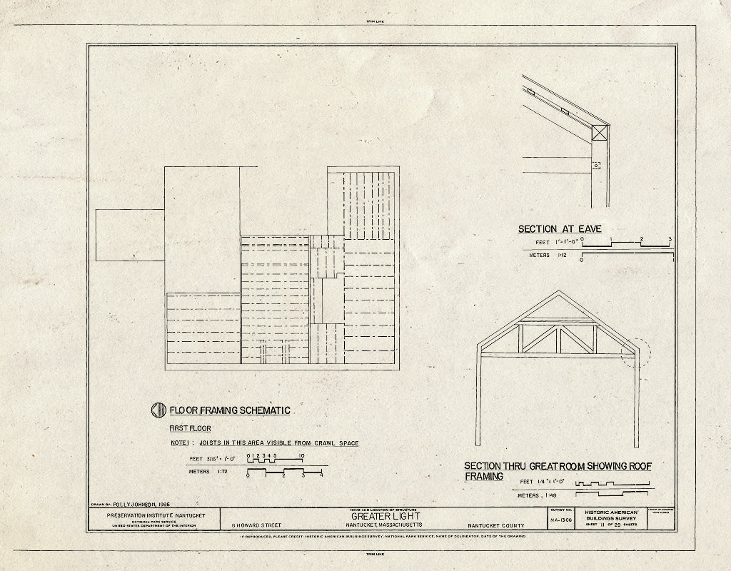 Blueprint HABS Mass,10-NANT,108- (Sheet 11 of 29) - Greater Light, 8 Howard Street, Nantucket, Nantucket County, MA