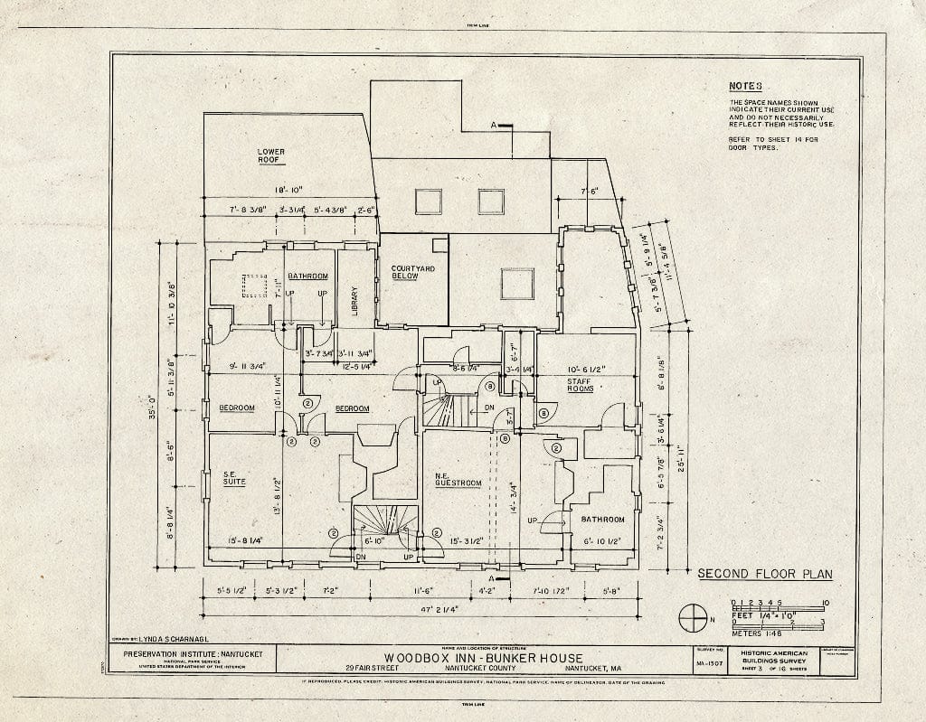 Blueprint HABS Mass,10-NANT,112- (Sheet 3 of 16) - Woodbox Inn, 29 Fair Street, Nantucket, Nantucket County, MA