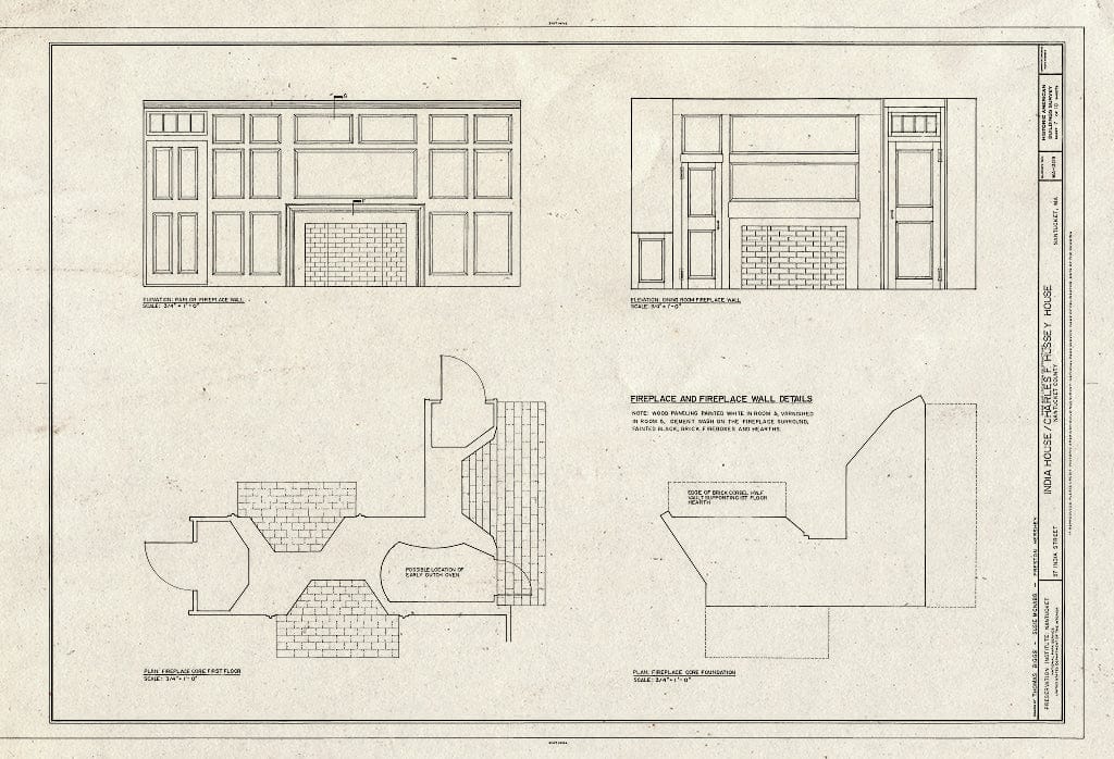 Blueprint HABS Mass,10-NANT,109- (Sheet 7 of 10) - India House, 37 India Street, Nantucket, Nantucket County, MA