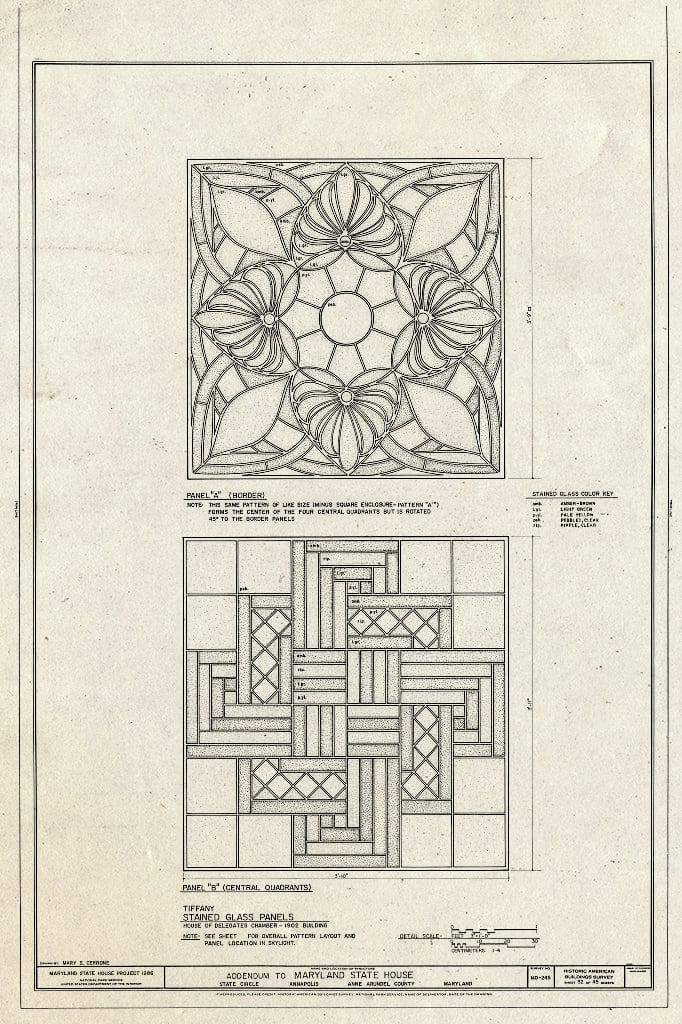 Blueprint HABS MD,2-Anna,4- (Sheet 32 of 45) - Maryland State House, State Circle, Annapolis, Anne Arundel County, MD