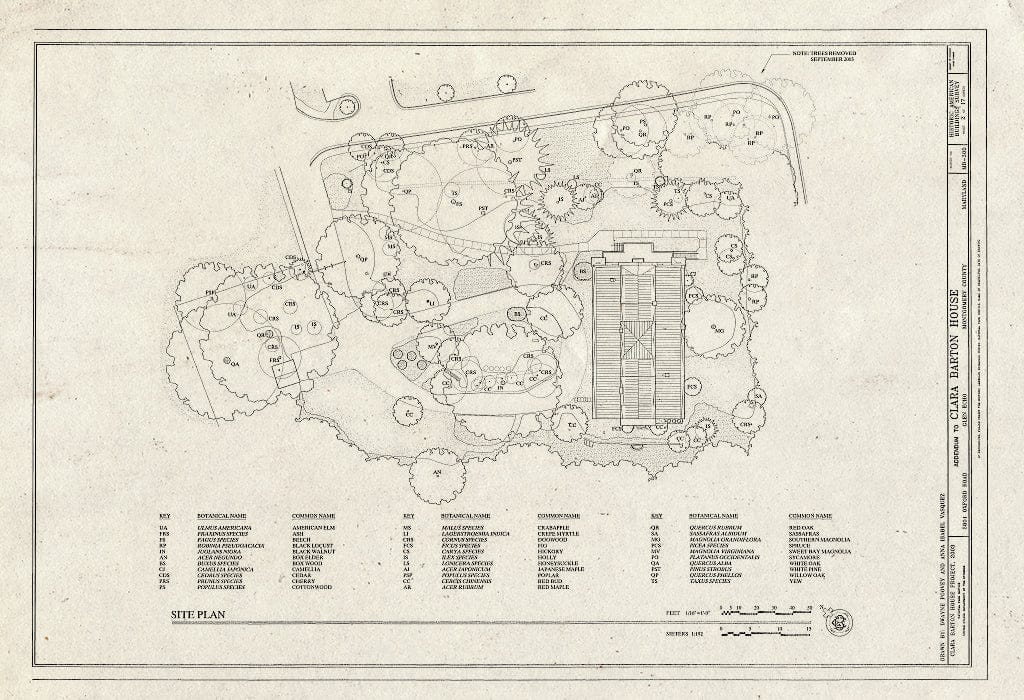 Blueprint HABS MD,16-GLENEC,2- (Sheet 2 of 17) - Clara Barton House, 5801 Oxford Road, George Washington Memorial Parkway, Glen Echo, Montgomery County, MD