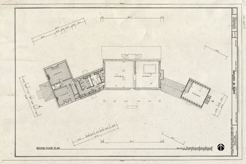 Blueprint HABS MD,9-Porto.V,3- (Sheet 5 of 14) - Habre de Venture, Rose Hill Road, La Plata, Charles County, MD