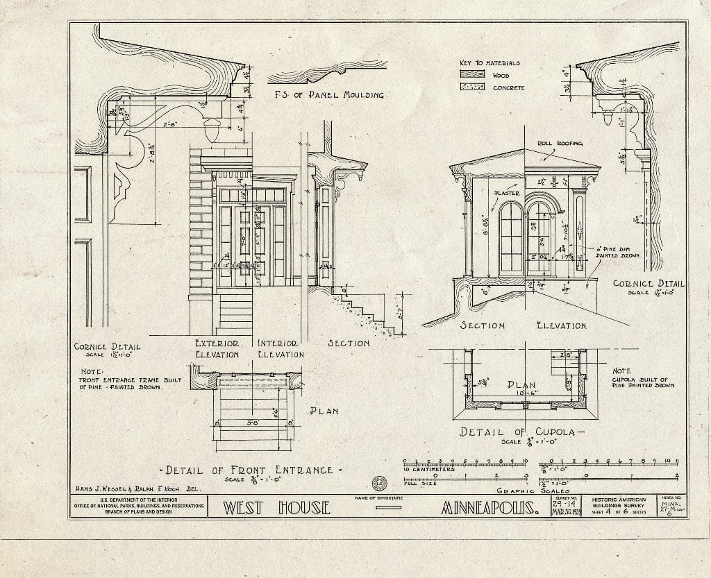 Blueprint HABS MINN,27-MINAP,8- (Sheet 4 of 6) - West House, 200 Second Street Southeast, Minneapolis, Hennepin County, MN