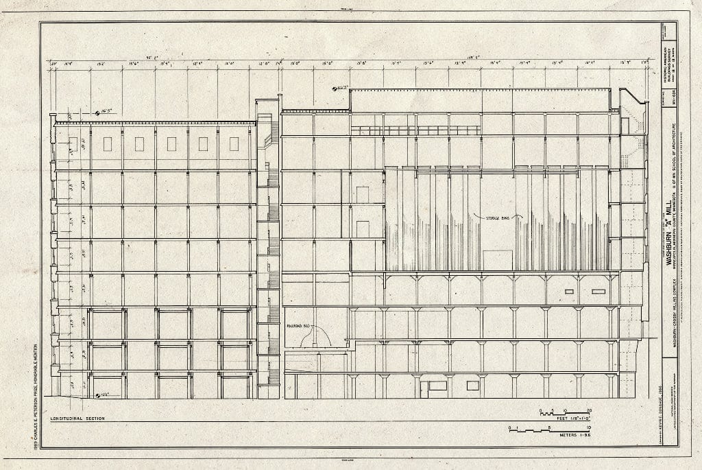 Blueprint HABS MINN,27-MINAP,20-A- (sheet 18 of 18) - Washburn-Crosby Milling Complex, Washburn 'A' Mill, 700-709 South First & Second Streets, Minneapolis, Hennepin County, MN