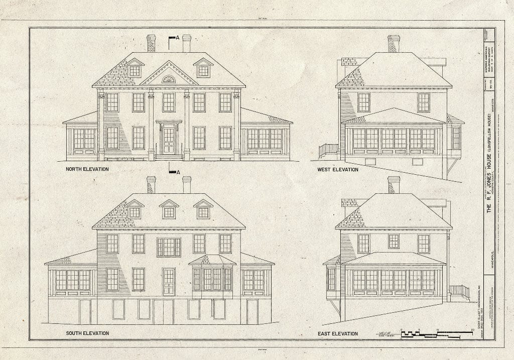 Blueprint HABS MINN,27-MINAP,30- (Sheet 5 of 6) - R. F. Jones House, 4001 Minnehaha Parkway, Minneapolis, Hennepin County, MN