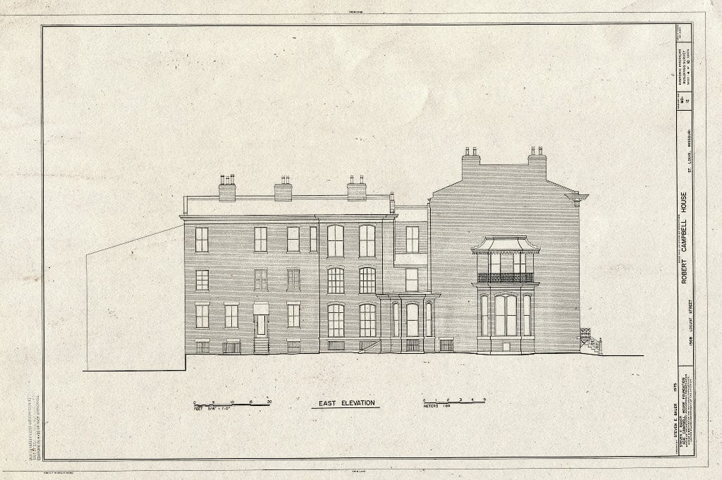 Blueprint HABS MO,96-SALU,15- (Sheet 4 of 10) - Robert Campbell House, 1508 Locust Street, Saint Louis, Independent City, MO