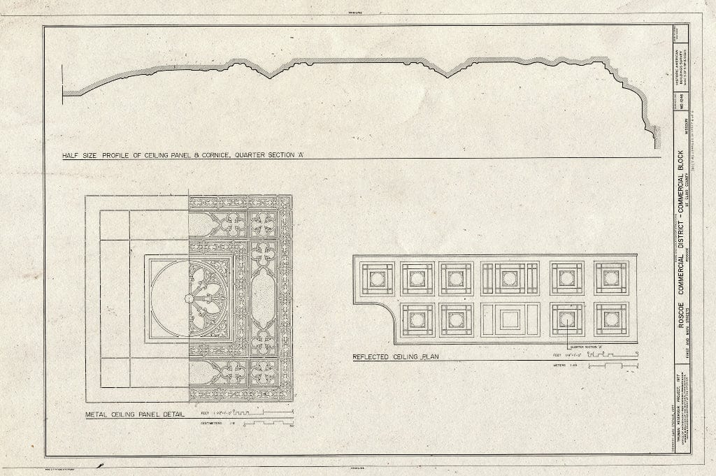 Blueprint HABS MO,93-ROSC,1- (Sheet 6 of 6) - Commercial Block, Main & First Streets, Roscoe, St. Clair County, MO