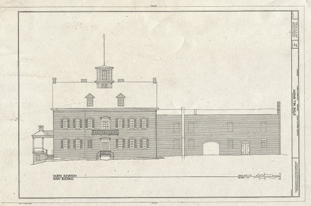 Blueprint HABS MO,37-Herm,23- (Sheet 7 of 17) - Stone Hill Winery, 401 West Twelfth Street, Hermann, Gasconade County, MO
