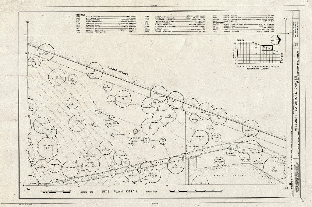 Blueprint HABS MO,96-SALU,105- (Sheet 18 of 24) - Missouri Botanical Garden, 2345 Tower Grove Avenue, Saint Louis, Independent City, MO