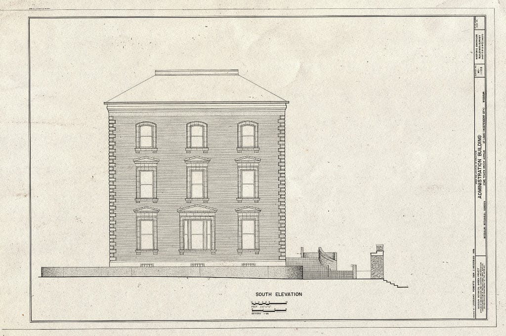 Blueprint HABS MO,96-SALU,105B- (Sheet 7 of 8) - Missouri Botanical Garden, Administration Building, 2345 Tower Grove Avenue, Saint Louis, Independent City, MO