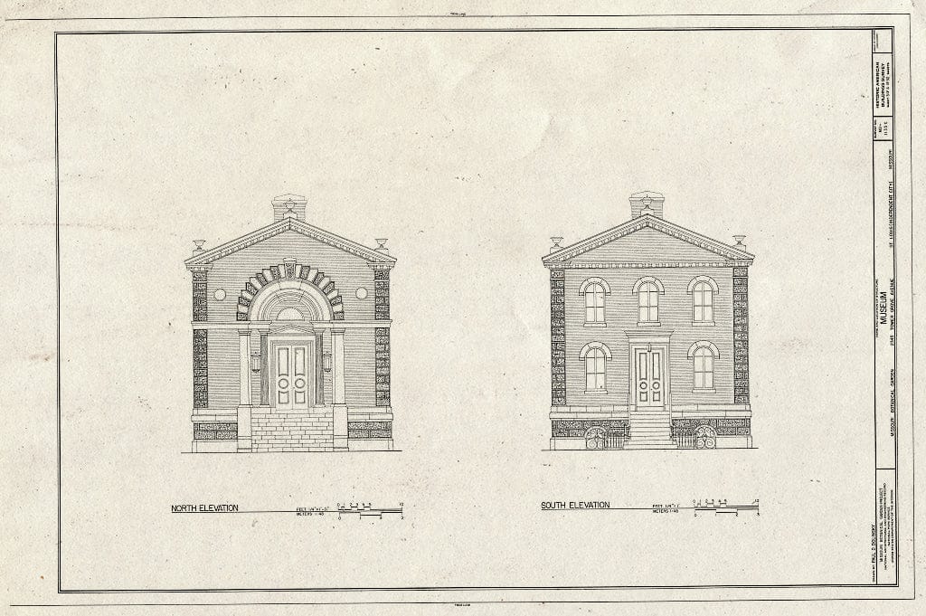 Blueprint HABS MO,96-SALU,105C- (Sheet 3 of 4) - Missouri Botanical Garden, Museum, 2345 Tower Grove Avenue, Saint Louis, Independent City, MO