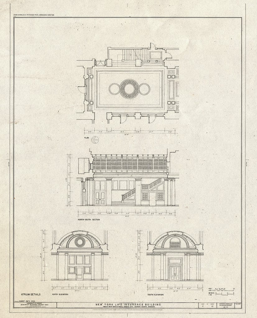 Blueprint HABS MO,48-KANCI,12- (Sheet 17 of 20) - New York Life Insurance Building, 20 West Ninth Street, Kansas City, Jackson County, MO