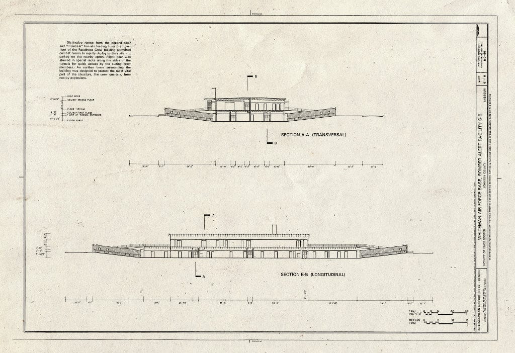 Blueprint HAER MO-86 (Sheet 6 of 6) - Whiteman Air Force Base, Bomber Alert Facility S-6, 1300 Alert Road, Knob Noster, Johnson County, MO