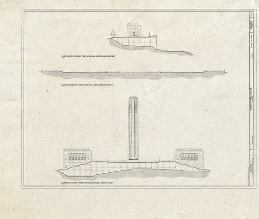 Blueprint HABS MO-1936 (Sheet 3 of 19) - Liberty Memorial, 100 West Twenty-Sixth Street, Kansas City, Jackson County, MO