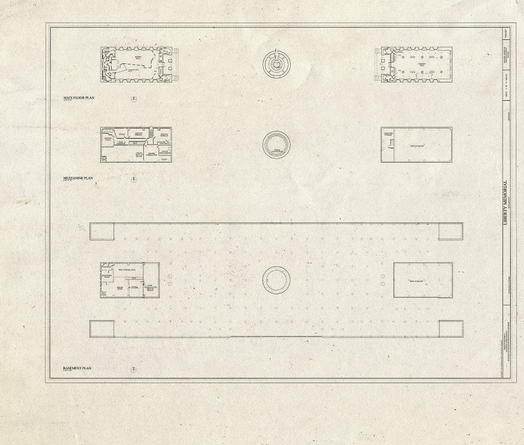Blueprint HABS MO-1936 (Sheet 4 of 19) - Liberty Memorial, 100 West Twenty-Sixth Street, Kansas City, Jackson County, MO