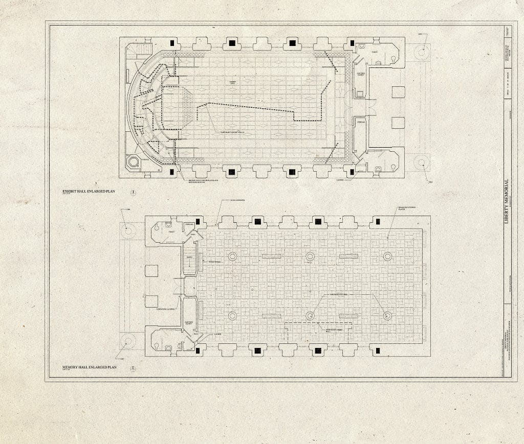 Blueprint HABS MO-1936 (Sheet 5 of 19) - Liberty Memorial, 100 West Twenty-Sixth Street, Kansas City, Jackson County, MO