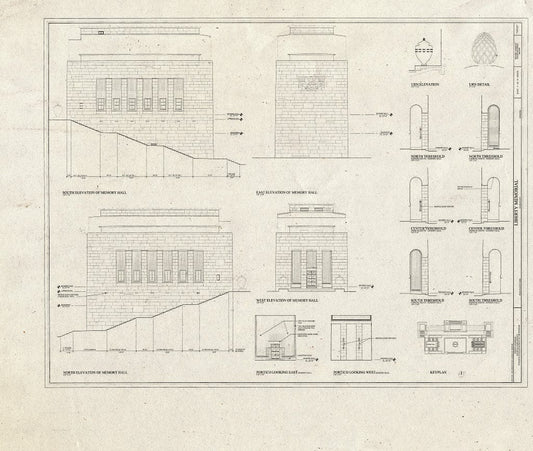 Blueprint HABS MO-1936 (Sheet 9 of 19) - Liberty Memorial, 100 West Twenty-Sixth Street, Kansas City, Jackson County, MO