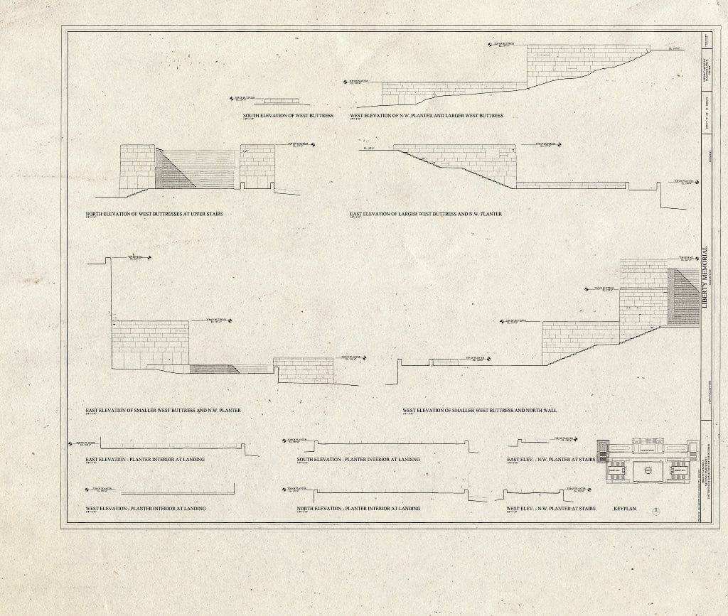 Blueprint HABS MO-1936 (Sheet 12 of 19) - Liberty Memorial, 100 West Twenty-Sixth Street, Kansas City, Jackson County, MO
