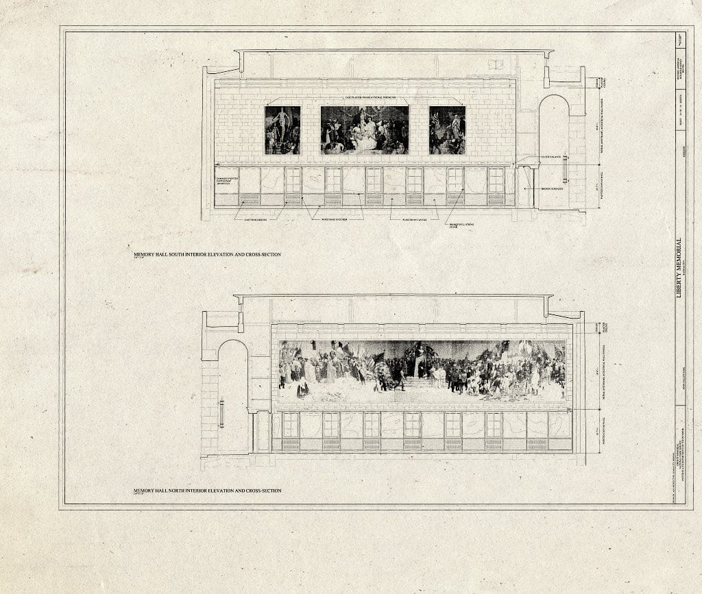 Blueprint HABS MO-1936 (Sheet 18 of 19) - Liberty Memorial, 100 West Twenty-Sixth Street, Kansas City, Jackson County, MO