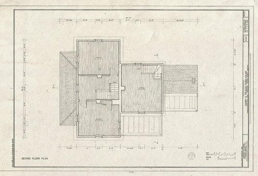 Blueprint HABS MO-1937 (Sheet 3 of 12) - Harry S. Truman Farm Home, 12302 Blue Ridge Boulevard, Grandview, Jackson County, MO