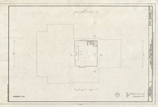 Blueprint HABS MO-1937 (Sheet 4 of 12) - Harry S. Truman Farm Home, 12302 Blue Ridge Boulevard, Grandview, Jackson County, MO