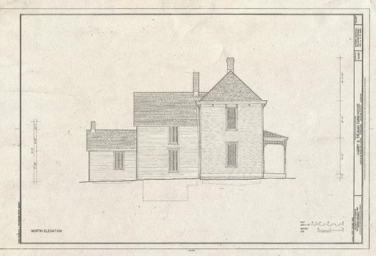 Blueprint HABS MO-1937 (Sheet 6 of 12) - Harry S. Truman Farm Home, 12302 Blue Ridge Boulevard, Grandview, Jackson County, MO