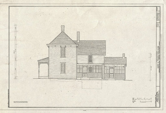 Blueprint HABS MO-1937 (Sheet 8 of 12) - Harry S. Truman Farm Home, 12302 Blue Ridge Boulevard, Grandview, Jackson County, MO