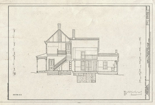 Blueprint HABS MO-1937 (Sheet 9 of 12) - Harry S. Truman Farm Home, 12302 Blue Ridge Boulevard, Grandview, Jackson County, MO