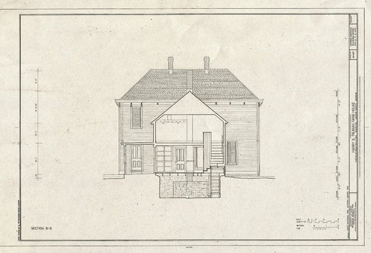Blueprint HABS MO-1937 (Sheet 10 of 12) - Harry S. Truman Farm Home, 12302 Blue Ridge Boulevard, Grandview, Jackson County, MO