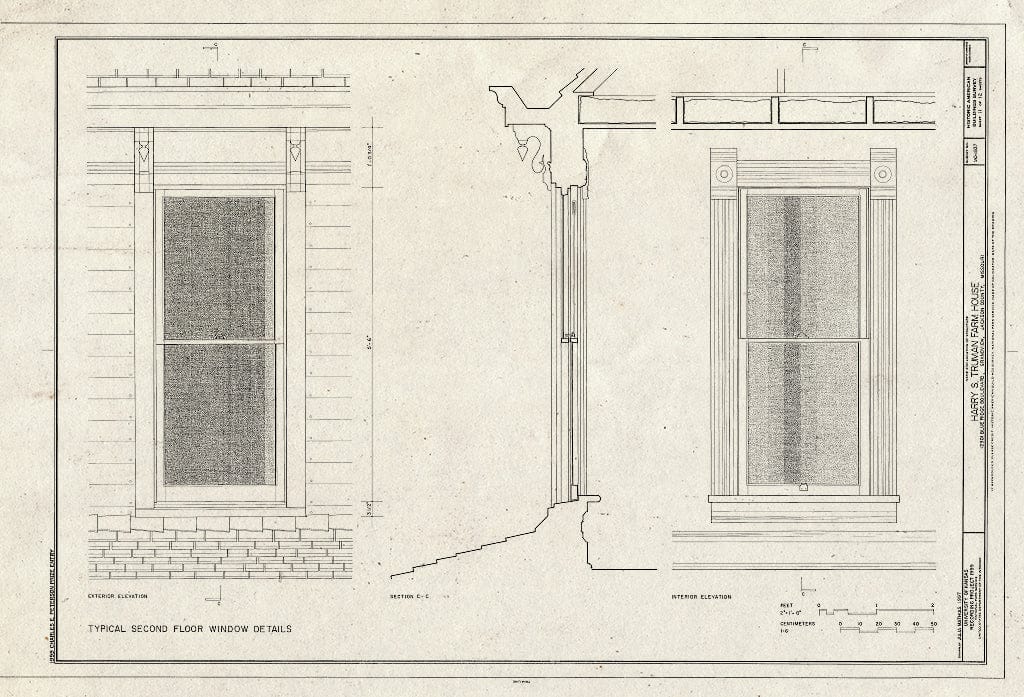 Blueprint HABS MO-1937 (Sheet 11 of 12) - Harry S. Truman Farm Home, 12302 Blue Ridge Boulevard, Grandview, Jackson County, MO