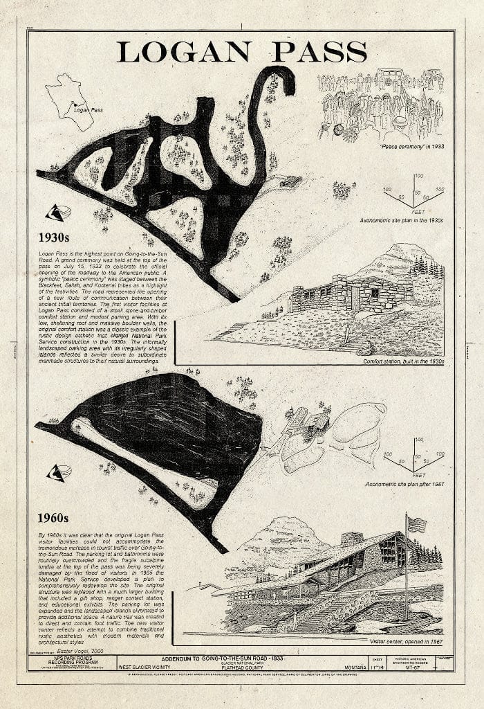 Historic Pictoric : Blueprint HAER Mont,15-WEGLA,5- (Sheet 11 of 14) - Going-to-The-Sun Road, West Glacier, Flathead County, MT