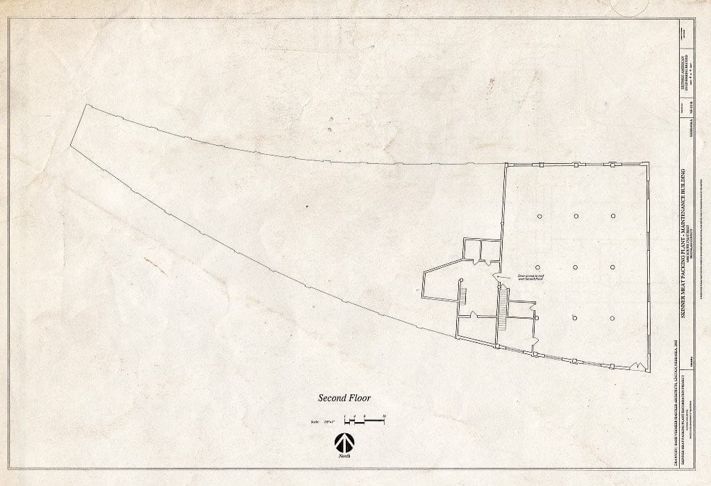Historic Pictoric : Blueprint HAER NE-12-B (Sheet 4 of 4) - Skinner Meat Packing Plant, Maintenance Building, 6006 South Twenty-Seventh Street, Omaha, Douglas County, NE