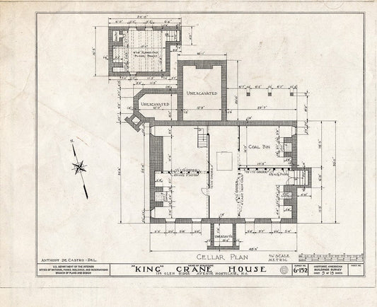 Historic Pictoric : Blueprint HABS NJ,7-MONC,1- (Sheet 5 of 15) - King Crane House, 159 Glenridge Avenue, Montclair, Essex County, NJ
