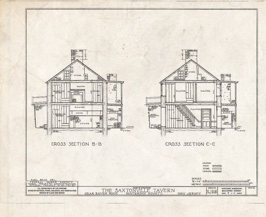 Blueprint HABS NJ,10-RAVRO.V,1- (Sheet 7 of 14) - Saxtonville Tavern, Raven Rock, Hunterdon County, NJ