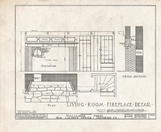 Blueprint HABS NJ,10-Ring.V,1- (Sheet 10 of 13) - Williamson House, Ringoes, Hunterdon County, NJ