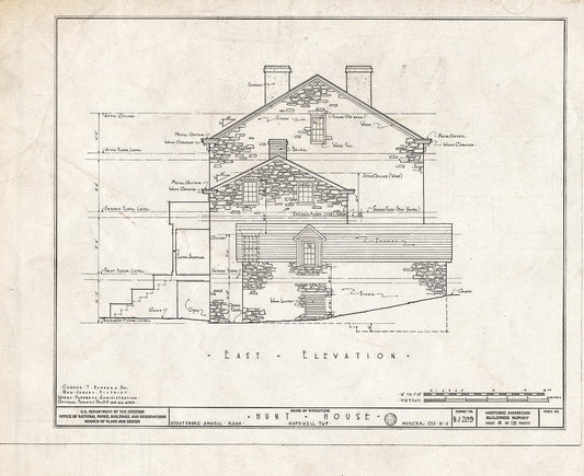 Blueprint HABS NJ,11-HOP.V,1- (Sheet 6 of 18) - Weart-Hunt House, Stoutsburg-Amwell Road, Hopewell, Mercer County, NJ