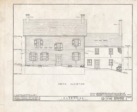 Blueprint HABS NJ,11-LAWR.V,1- (Sheet 2 of 15) - Glencairn, Lawrence Road, Lawrenceville, Mercer County, NJ