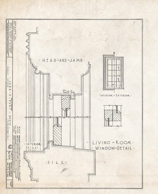 Blueprint HABS NJ,11-Pent,2- (Sheet 13 of 14) - John D. Hart House, Curlis Avenue, Pennington, Mercer County, NJ