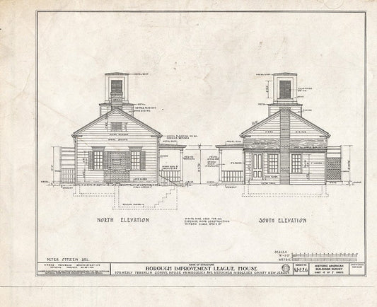 Blueprint HABS NJ,12-METU,2- (Sheet 4 of 7) - Borough Improvement League House, 491 Middlesex Avenue, Metuchen, Middlesex County, NJ