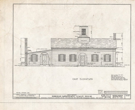 Blueprint HABS NJ,12-METU,2- (Sheet 5 of 7) - Borough Improvement League House, 491 Middlesex Avenue, Metuchen, Middlesex County, NJ