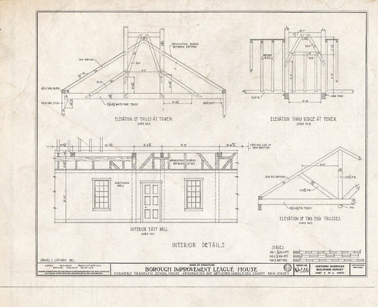 Blueprint HABS NJ,12-METU,2- (Sheet 7 of 7) - Borough Improvement League House, 491 Middlesex Avenue, Metuchen, Middlesex County, NJ