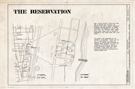 Blueprint HABS NJ,13-LOBRA,3- (Sheet 1 of 1) - The Reservation (Site Map), New Ocean & Joline Avenues, Long Branch, Monmouth County, NJ